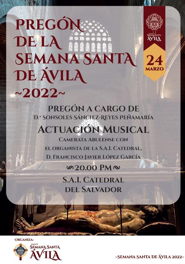Pregón Semana Santa Ávila 2022
